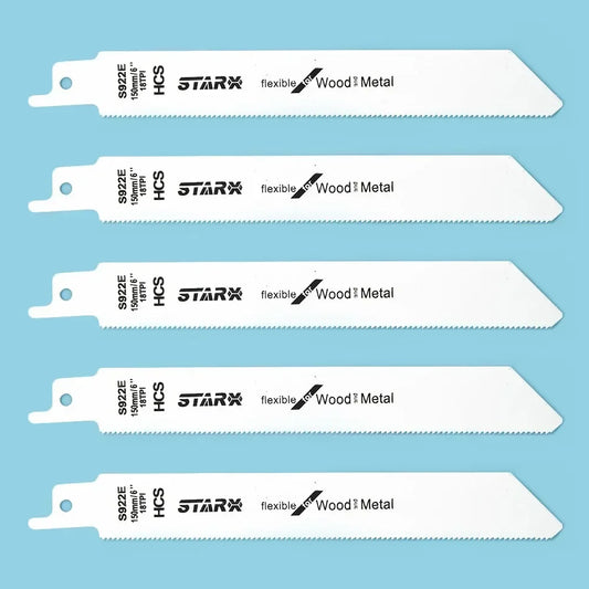5pcs 150mm S922EF Reciprocating Saw Blades Handsaw Multi Saw Blade Saber Saw For Cutting Wood Metal Pipe Power Tools Accessories