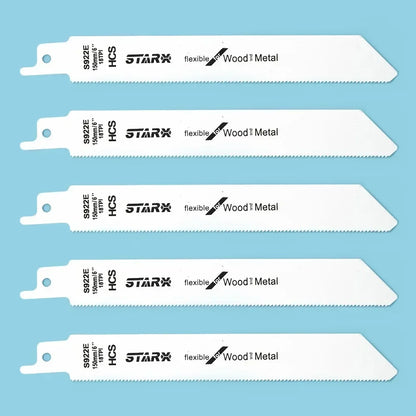 5pcs 150mm S922EF Reciprocating Saw Blades Handsaw Multi Saw Blade Saber Saw For Cutting Wood Metal Pipe Power Tools Accessories